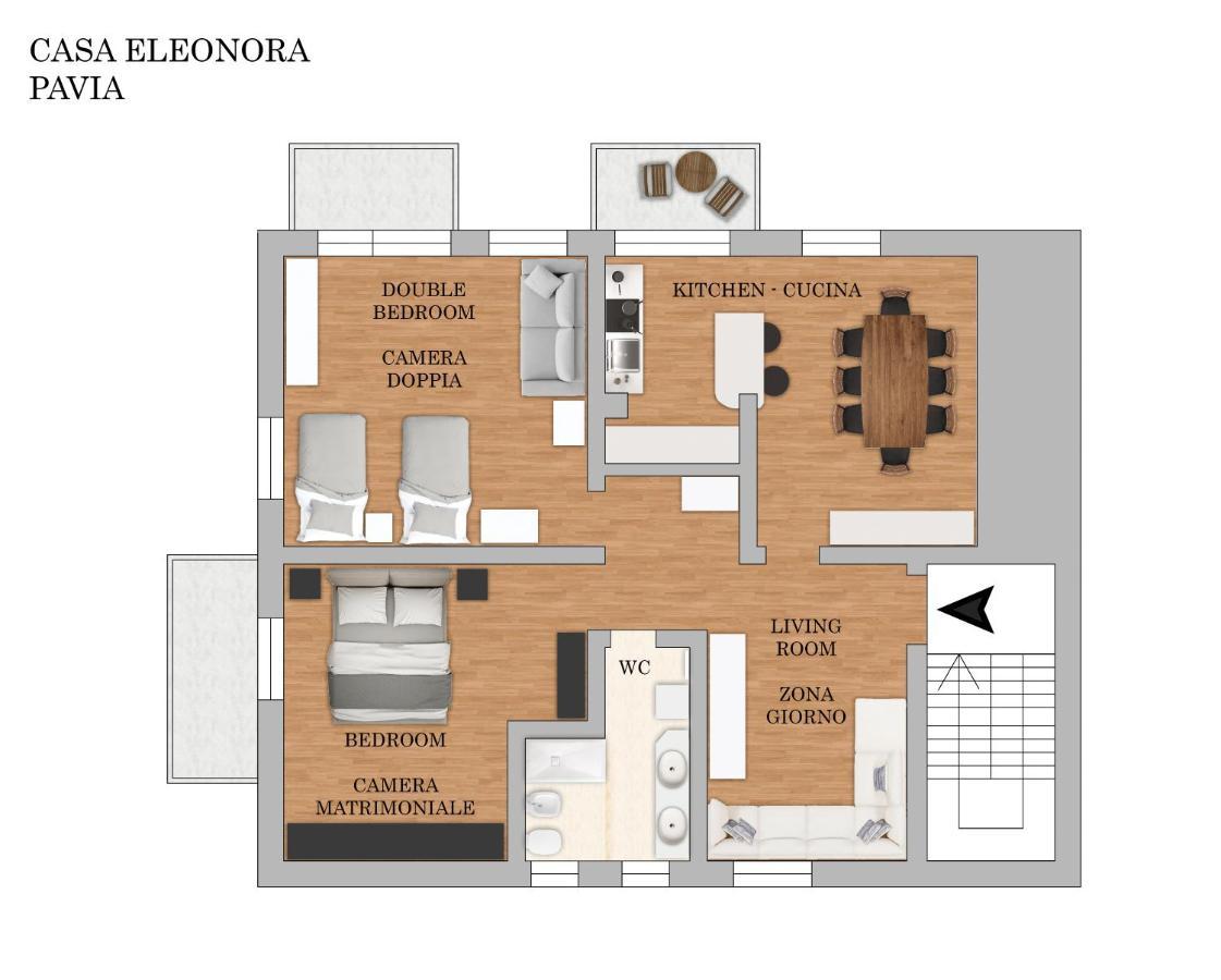 Casa Eleonora - Pavia - By Host4U Daire Dış mekan fotoğraf